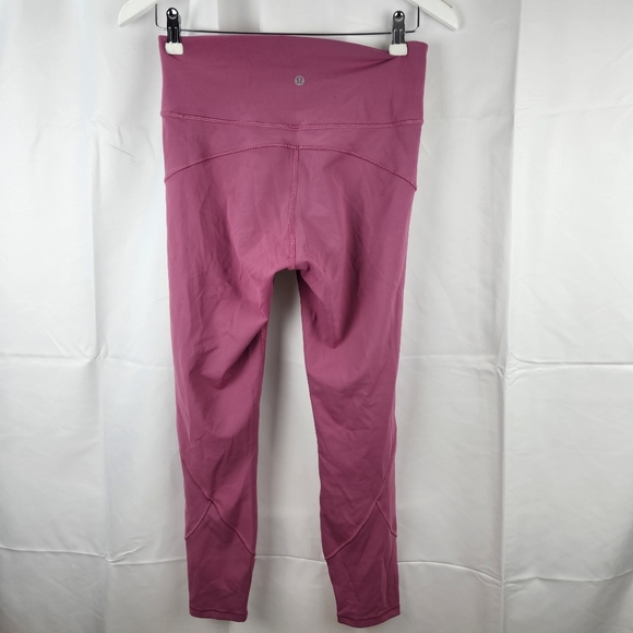 Lululemon In Movement 7/8 Tight *Everlux 25" Moss Rose size 8 in EUC - Picture 9 of 11